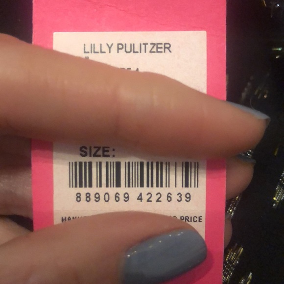 New Lilly Pulitzer size 4 one shoulder top - Picture 7 of 7